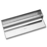 Ateco Stainless Steel Flat Bottom Terrine Mold with Cover, 11.75- by 2.25-Inches