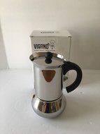 Coffee Maker 6 Cups Stainless Steel Vigano Casalinghi Quotidiani Carioca N3