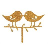 BonNoces Gold Love Birds Sweet love Wedding Cake Toppers Acrylic Cake Topper Cake Decorating supplies party decoration... N6