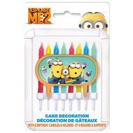 Despicable Me Minions Cake Topper &amp; Birthday Candle Set