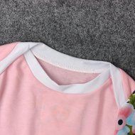 Clothes Set ,BeautyVan Newborn Baby Floral Print Long Sleeve Tops +Stripe Pants Outfits Set Clothes (70, Pink) N3