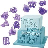 Generic 40Pcs Alphabet Fondant Biscuit Letter Mold Cookie Cake Cutter N7