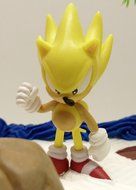 Unique 12 Piece Classic Sonic the Hedgehog Cake Topper Set Featuring 4 Sonic Rings, Super Sonic, Amy Rose, Miles... N8
