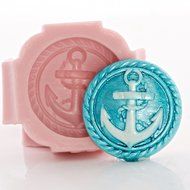 Nautical Anchor Button Silicone Mold Food Safe Fondant, Chocolate, Candy, Mint, Resin, Polymer Clay, Jewelry,... N10