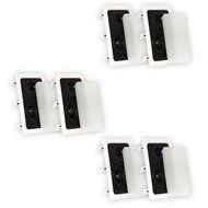 Theater Solutions TS50W In Wall Speakers Surround Sound Home Theater 3 Pair Pack
