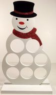 Holiday Coffee Pod Holder, Snowman. K-cup coffee compatible N3