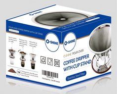 Oshine Pour Over Coffee Dripper , Stainless Steel Reusable Permanent Drip Coffee Filter for Chemex Carafe or Single... N4