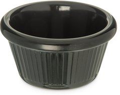 Carlisle S27903 Melamine Fluted Ramekin, 2 oz Capacity, 1.43" Height, Black (Case of 48) N6