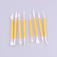 Cluis 8Pcs Cake Fondant and Gumpaste Decorating Model Tools Set With 16 Designs N5