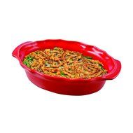Swissmar Le Cordon Bleu Charmant Large Oval Roasting Dish, 4.2 Quart, Cordon Bleu N5