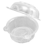 Uhome 25/50/100 Pcs Plastic Single Individual Cupcake Muffin Dome Holders Cases Boxes Ice cream box Cups Pods... N2