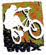 3&quot; Round - BMX Bike Birthday - Edible Cake/Cupcake Party Topper!!!