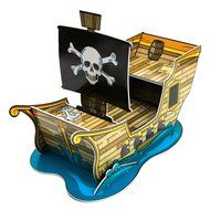 Pirate Ship Cupcake Holder