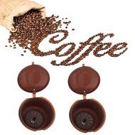 MAXGOODS Reusable Coffee Capsules, Eco-Friendly Single Serve Coffee Filters,For Nescafe Dolce Gusto Machine K... N2