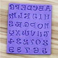 Bluelover F0328 DIY Silicone Letters And Numbers Cake Mould Fondant Soap Mould