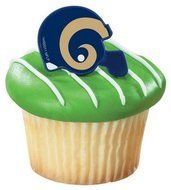 NFL St. Louis Rams Cupcake Rings 12 Pack
