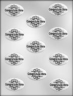 CK Products Oval Congratulation Choc Mold