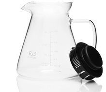 600ml Thick Range Coffee &amp; Tea Server - Heatproof Glass Body with BPA-Free Lid for Hario V60 Ceramic and Glass... N3