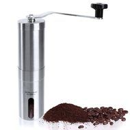 Xcellent Global Stainless Steel Manual Coffee Grinder Adjustable Ceramic Burr Grinder with Hand Crank M-HG100 N2