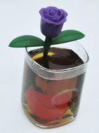 Beauty Clubs Loose Rose Tea Bag Infuser Herb Leaf Spice Strainer Filter Diffuser (Yellow) N9