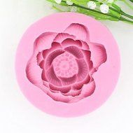 Y&amp;XL&amp;H Lotus Flower Shaped Chinese Style Fondant Cake Silicone Mold N4