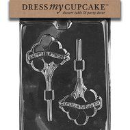 Dress My Cupcake Chocolate Candy Mold, Happy Birthday Balloons
