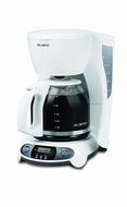 Mr. Coffee TFX20 12-Cup Programmable Coffeemaker, White
