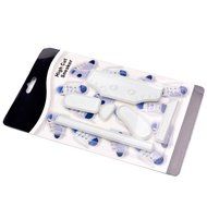 Ckeyin &reg; 6pcs Plastic Baby High Cut Sneaker Shoe Fondant Cake Mold Tools for DIY Birthday Cake Sugar Craft Decorating N3