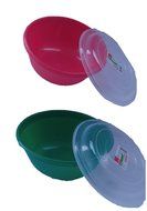 Set of 2 Click Brand Large Green Mixing Bowl with Lid N3