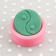 Sher Tai Chi Shaped Soap Molds Mooncake Mould Fondant Cake Chocolate Silicone Mold, Decoration Tools Bakeware N3