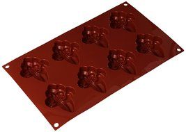 Silikomart SF026/C Silicone Classic Collection Mold Shapes, Rectangle Cake N8