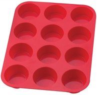 Sorbus 12 Cup Silicone Muffin &amp; Cupcake Baking Pans, Non-Stick, Easy To Clean, Oven/Microwave/Dishwasher/Freezer...