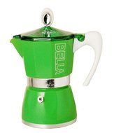 European Gift &amp; Houseware 10-4806 6 Cup Bella Stove-Top Espresso Makers, Tropics Green