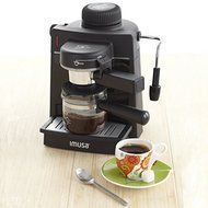 IMUSA, GAU-18200, Electric Espresso &amp; Cappuccino Maker 4-Cup, Black