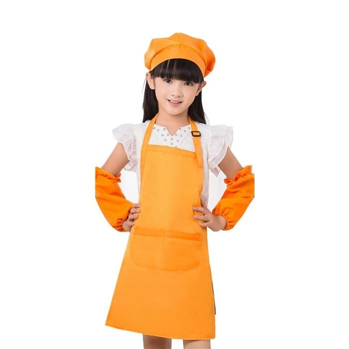 Generic Children's Artists Aprons - Kitchen, Classroom, Community Event, Crafts & Art Painting Activity (M, blue) N6