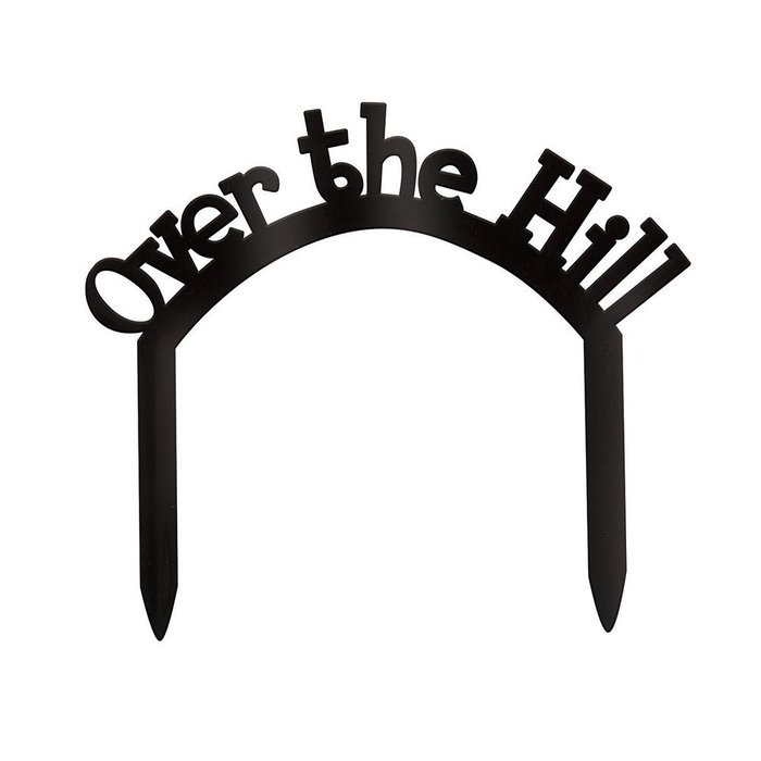 Plastic Over the Hill Birthday Cake Topper N2