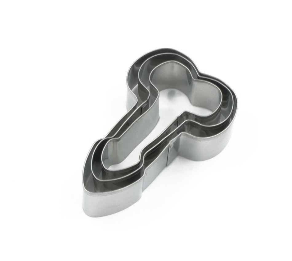 SMYLLS DIY Stainless Steel Cake Cookie Cutter for Bachelorette Party (set of 3) N2
