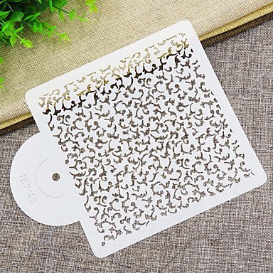 Y&XL&H Provencial Scroll Miniprint Cake Stencil, Cake Side Stencil, Stencil for Cake Decorating, Wall Decorating... N3