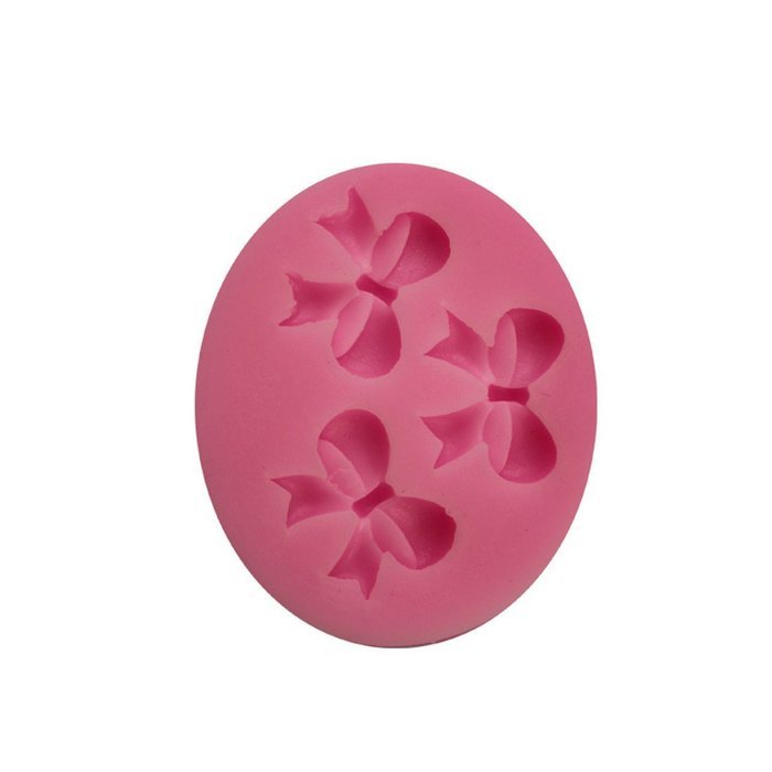 SHINA New Arrival Fondant Silicone Sugar Three Bows Shaped Cake Craft Mold For Your Baby