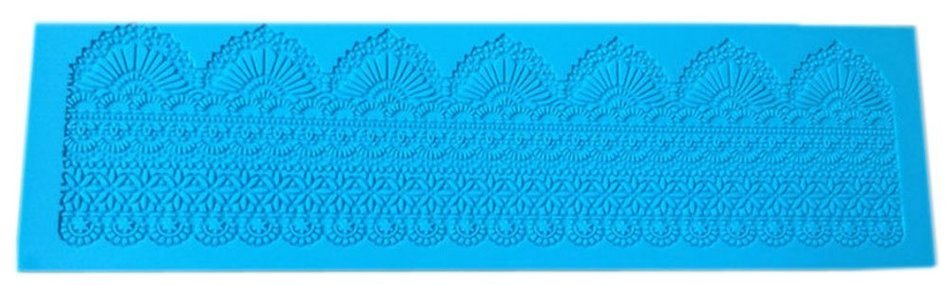 Lesirit Flower Pattern Silicone Fondant Mat Cake Lace Embossed Cake Mold Mould (A) N12