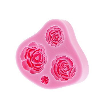 Sher 3D Rose Fondant Cake,Food-grade Silicone,Chocolate Candy Soap Mold N3