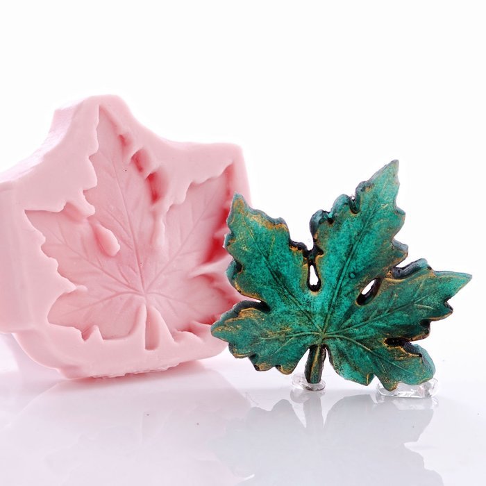 Silicone Maple Leaf Mold, Fondant, Candy, Chocolate, Food Safe, Polymer Clay, Resin Mold, Epoxy and so much more N6