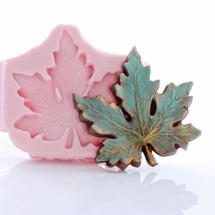 Silicone Maple Leaf Mold, Fondant, Candy, Chocolate, Food Safe, Polymer Clay, Resin Mold, Epoxy and so much more N7
