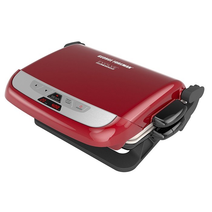 George Foreman GRP4842R 3-in-1 Multi-Plate Evolve Grill, Electric Grill, (Panini Press, Grilling, and Waffle Plates... N14