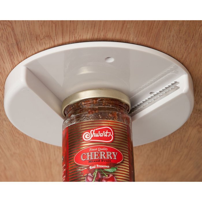 Oxgord White Easy One-handed Lid Removal Arthritis Jar Openers (Set of 2).