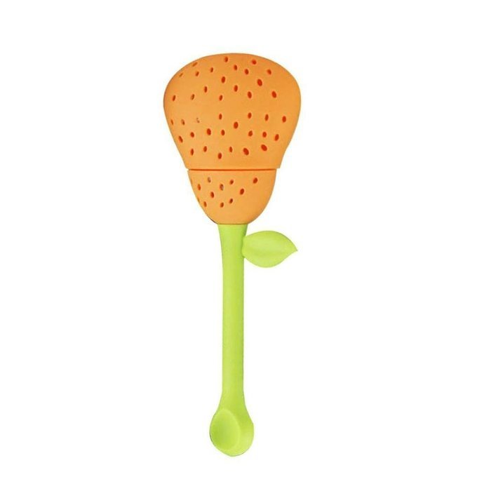MAXGOODS Fine Silicone Pear Tea Leaf Strainer Herbal Spice Infuser Teacup Teapot Filter Diffuser N3