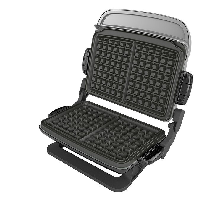 George Foreman GRP4842R 3-in-1 Multi-Plate Evolve Grill, Electric Grill, (Panini Press, Grilling, and Waffle Plates... N18