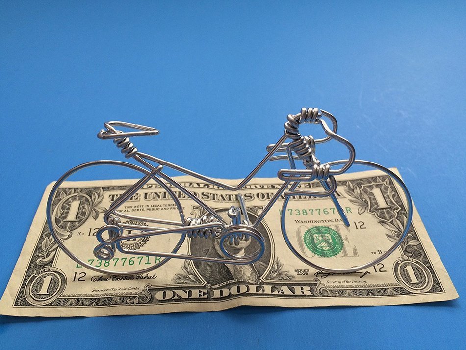Handcrafted Mens Road Bike Small ~Unique Biking Birthday Gifts for Cyclists as Cake Toppers ~One Whole Aluminum... N22