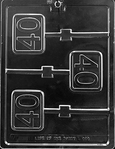 # 40 Forty Lollipop Sucker Chocolate Mold Ships Same Day m229