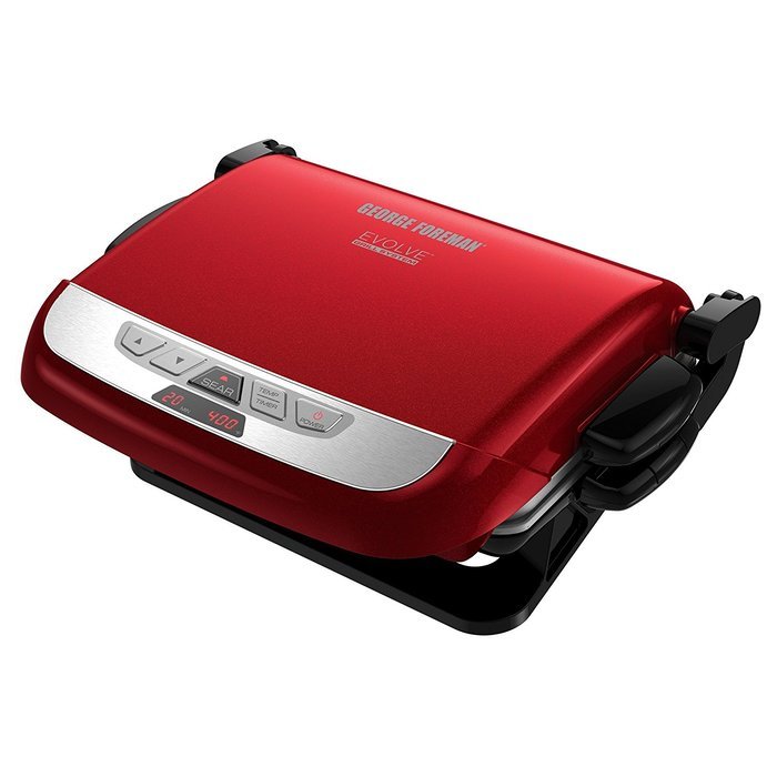 George Foreman GRP4842R 3-in-1 Multi-Plate Evolve Grill, Electric Grill, (Panini Press, Grilling, and Waffle Plates... N19